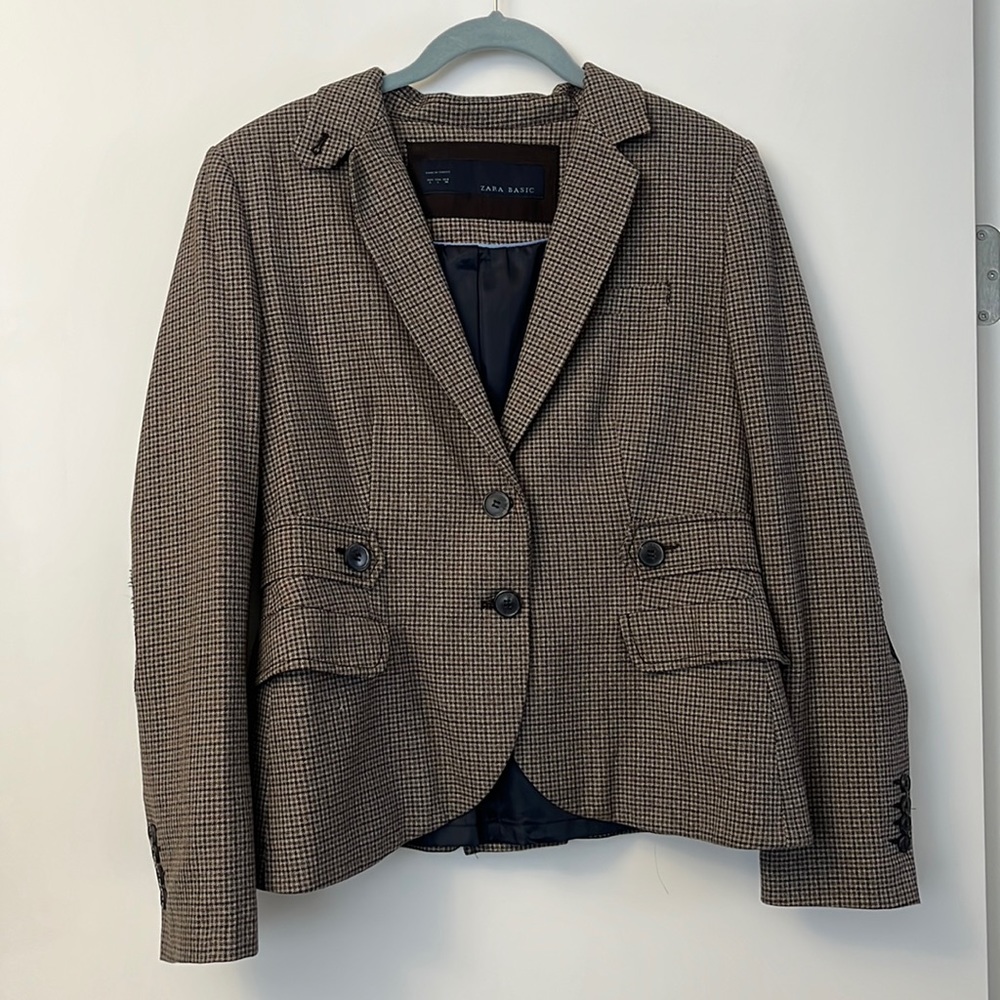 ZARA Plaid Blazer